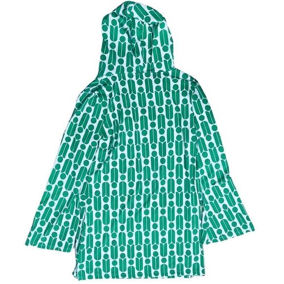 Macbeth Collection Geometric Print Bell Long Sleeve Cover Up Swimsuits Sz M NWOT - Picture 9 of 13